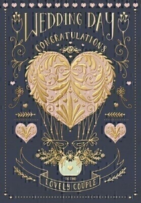 Wedding Day Hot Air Balloon Card by Paper Rose
